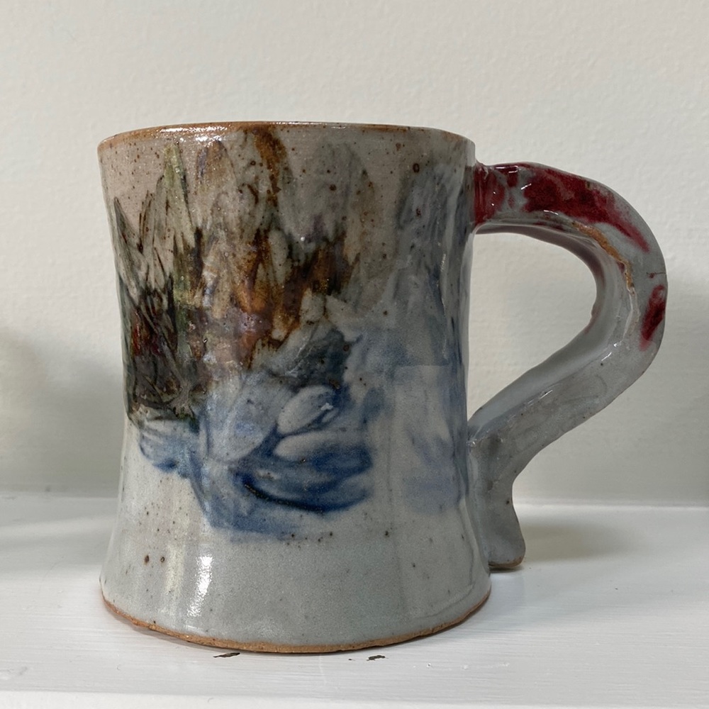 Handmade ceramic pencil holder